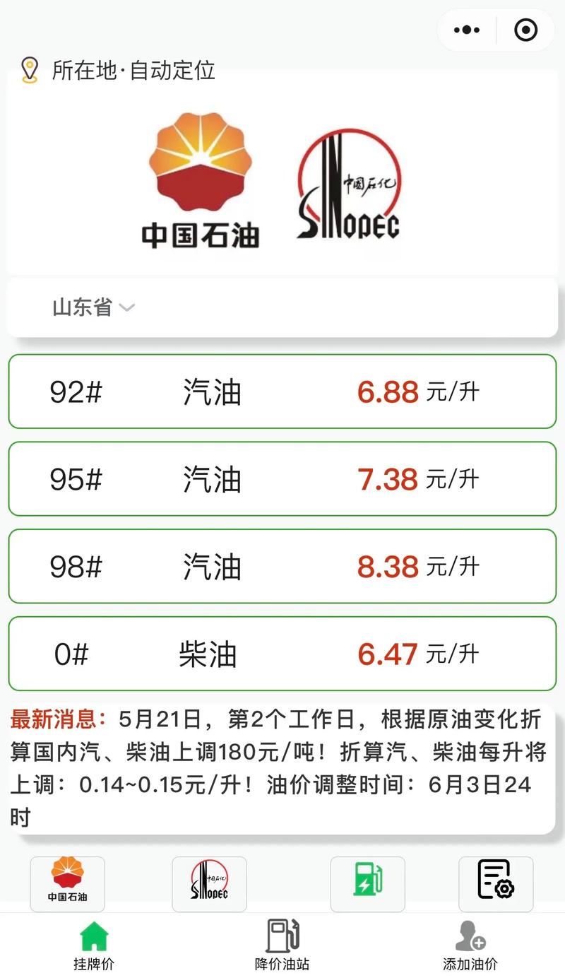 6月18号油价调整最新消息/6月19号油价